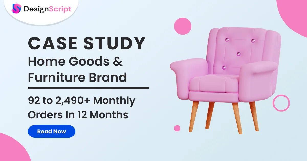How A Home Goods & Furniture D2C Brand Grew Their Monthly Order Count From 92 to 2490 In Just 12 Months?